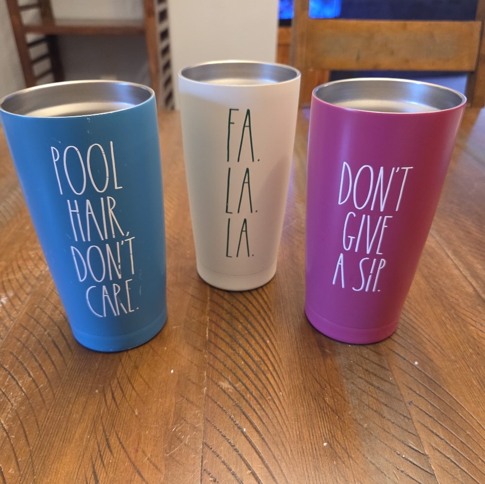 Rae Dunn Tumbler Set (3)
